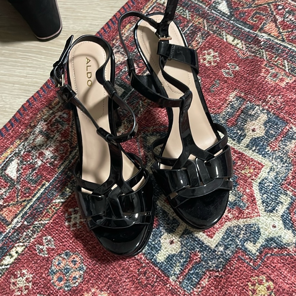 Black Aldo heels